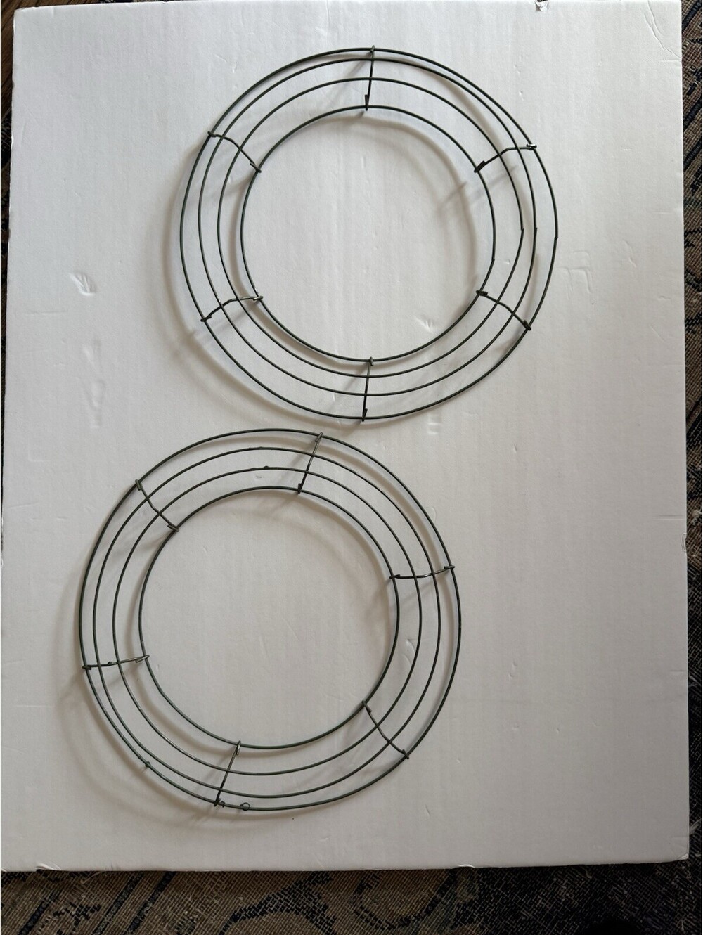 Floral Garden 12-inch Round Metal Wreath Form DIY Craft Base Wreath Making